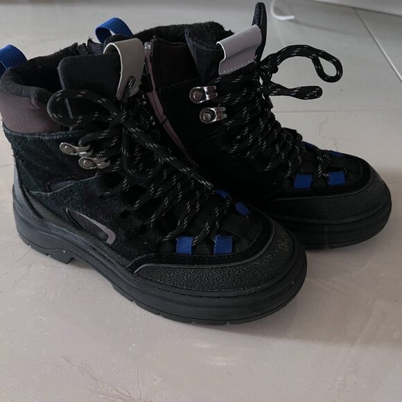 KIDS/ COMBINATION LEATHER HIKING BOOTS (Size EU32) - Picture 2 of 5